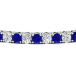 Load image into Gallery viewer, real-diamond-tennis-bracelet-with-sapphire-9-carat-in-white-gold-FDBRC8635ROGSABLANGLE5-9.00_20CT-NL-WG
