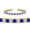 Load image into Gallery viewer, real-diamond-tennis-bracelet-with-sapphire-9-carat-in-yellow-gold-FDBRC8635ROGSABLANGLE2-9.00_20CT-NL-YG