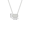 Load image into Gallery viewer, rectangle-shaped-name-necklace-in-FDPD11283-NL-WG