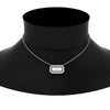 Load image into Gallery viewer, rectangle-shaped-name-necklace-in-FDPD11283-NL-WG