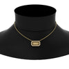 Load image into Gallery viewer, rectangle-shaped-name-necklace-in-FDPD11283-NL-YG