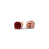 Load image into Gallery viewer, red-ruby-cushion-cut-gemstone-earrings-1-carat-in-rose-gold-fdear10411cugrudrangle4-1.00ct-nl-rg.jpg