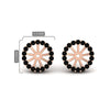 Load image into Gallery viewer, removable-halo-black-diamond-jacket-for-4-carat-studs-in-rose-gold-fd-ear11307gblackangle1-0-75ct-nl-rg.jpg