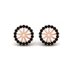 Load image into Gallery viewer, removable-halo-black-diamond-jacket-for-4-carat-studs-in-rose-gold-fd-ear11307gblackangle1-0-75ct-nl-rg.jpg