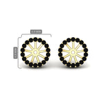 Load image into Gallery viewer, removable-halo-black-diamond-jacket-for-4-carat-studs-in-yellow-gold-fd-ear11307gblackangle1-0-75ct-nl-yg.jpg

