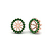 Load image into Gallery viewer, removable-halo-emerald-jacket-for-4-carat-studs-in-rose-gold-fd-ear11307gemgrangle1-0-75ct-nl-rg.jpg