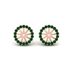 Load image into Gallery viewer, removable-halo-emerald-jacket-for-4-carat-studs-in-rose-gold-fd-ear11307gemgrangle1-0-75ct-nl-rg.jpg