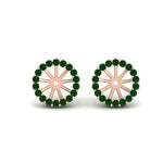Load image into Gallery viewer, removable-halo-emerald-jacket-for-4-carat-studs-in-rose-gold-fd-ear11307gemgrangle1-0-75ct-nl-rg.jpg
