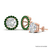 Load image into Gallery viewer, removable-halo-emerald-jacket-for-4-carat-studs-in-rose-gold-fd-ear11307gemgrangle1-0-75ct-nl-rg.jpg