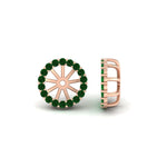 Load image into Gallery viewer, removable-halo-emerald-jacket-for-4-carat-studs-in-rose-gold-fd-ear11307gemgrangle1-0-75ct-nl-rg.jpg
