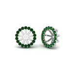 Load image into Gallery viewer, removable-halo-emerald-jacket-for-4-carat-studs-in-white-gold-fd-ear11307gemgrangle1-0-75ct-nl-wg.jpg
