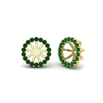 Load image into Gallery viewer, removable-halo-emerald-jacket-for-4-carat-studs-in-yellow-gold-fd-ear11307gemgrangle1-0-75ct-nl-yg.jpg
