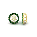 Load image into Gallery viewer, removable-halo-emerald-jacket-for-4-carat-studs-in-yellow-gold-fd-ear11307gemgrangle1-0-75ct-nl-yg.jpg
