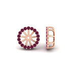 Load image into Gallery viewer, removable-halo-pink-sapphire-jacket-for-4-carat-studs-in-rose-gold-fd-ear11307gsadrpiangle1-0-75ct-nl-rg.jpg
