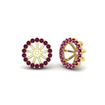 Load image into Gallery viewer, removable-halo-pink-sapphire-jacket-for-4-carat-studs-in-yellow-gold-fd-ear11307gsadrpiangle1-0-75ct-nl-yg.jpg
