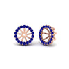 Load image into Gallery viewer, removable-halo-sapphire-jacket-for-4-carat-studs-in-rose-gold-fd-ear11307gsablangle1-0-75ct-nl-rg.jpg