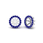Load image into Gallery viewer, removable-halo-sapphire-jacket-for-4-carat-studs-in-white-gold-fd-ear11307gsablangle1-0-75ct-nl-wg.jpg
