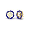 Load image into Gallery viewer, removable-halo-sapphire-jacket-for-4-carat-studs-in-yellow-gold-fd-ear11307gsablangle1-0-75ct-nl-yg.jpg