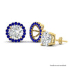 Load image into Gallery viewer, removable-halo-sapphire-jacket-for-4-carat-studs-in-yellow-gold-fd-ear11307gsablangle1-0-75ct-nl-yg.jpg