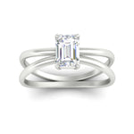 Load image into Gallery viewer, reverse-split-shank-emerald-cut-solitaire-ring-in-white-gold-fd1008emangle5-nl-wg
