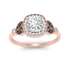 Load image into Gallery viewer, rollover-halo-cushion-nature-inspired-black-diamond-engagement-ring-in-FD10044CURGBLACKANGLE3-NL-RG