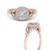Load image into Gallery viewer, rollover-halo-cushion-nature-inspired-diamond-engagement-ring-in-FD10044CURANGLE3-NL-RG