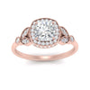 Load image into Gallery viewer, rollover-halo-cushion-nature-inspired-diamond-engagement-ring-in-FD10044CURANGLE3-NL-RG