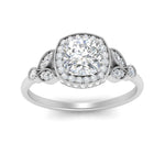 Load image into Gallery viewer, rollover-halo-cushion-nature-inspired-diamond-engagement-ring-in-FD10044CURANGLE3-NL-WG
