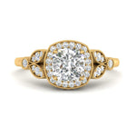 Load image into Gallery viewer, rollover-halo-cushion-nature-inspired-diamond-engagement-ring-in-FD10044CURANGLE3-NL-YG
