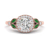 Load image into Gallery viewer, rollover-halo-cushion-nature-inspired-emerald-engagement-ring-in-FD10044CURGEMGRANGLE3-NL-RG
