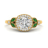 Load image into Gallery viewer, rollover-halo-cushion-nature-inspired-emerald-engagement-ring-in-FD10044CURGEMGRANGLE3-NL-YG