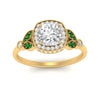 Load image into Gallery viewer, rollover-halo-cushion-nature-inspired-emerald-engagement-ring-in-FD10044CURGEMGRANGLE3-NL-YG