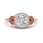 Load image into Gallery viewer, rollover-halo-cushion-nature-inspired-orange-sapphire-engagement-ring-in-FD10044CURGSAORANGLE3-NL-RG
