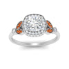 Load image into Gallery viewer, rollover-halo-cushion-nature-inspired-orange-sapphire-engagement-ring-in-FD10044CURGSAORANGLE3-NL-WG