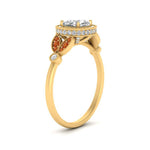 Load image into Gallery viewer, rollover-halo-cushion-nature-inspired-orange-sapphire-engagement-ring-in-FD10044CURGSAORANGLE3-NL-YG
