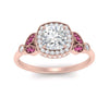 Load image into Gallery viewer, rollover-halo-cushion-nature-inspired-pink-sapphire-engagement-ring-in-FD10044CURGSADRPIANGLE3-NL-RG