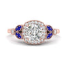 Load image into Gallery viewer, rollover-halo-cushion-nature-inspired-sapphire-engagement-ring-in-FD10044CURGSABLANGLE3-NL-RG