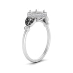 Load image into Gallery viewer, rollover-halo-semi-mount-nature-inspired-black-diamond-engagement-ring-in-FD10044SMRGBLACKANGLE3-NL-WG
