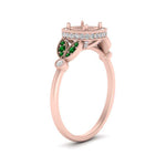 Load image into Gallery viewer, rollover-halo-semi-mount-nature-inspired-emerald-engagement-ring-in-FD10044SMRGEMGRANGLE3-NL-RG
