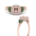 Load image into Gallery viewer, rollover-halo-semi-mount-nature-inspired-emerald-engagement-ring-in-FD10044SMRGEMGRANGLE3-NL-RG
