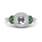 Load image into Gallery viewer, rollover-halo-semi-mount-nature-inspired-emerald-engagement-ring-in-FD10044SMRGEMGRANGLE3-NL-WG
