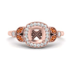 Load image into Gallery viewer, rollover-halo-semi-mount-nature-inspired-orange-sapphire-engagement-ring-in-FD10044SMRGSAORANGLE3-NL-RG
