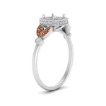 Load image into Gallery viewer, rollover-halo-semi-mount-nature-inspired-orange-sapphire-engagement-ring-in-FD10044SMRGSAORANGLE3-NL-WG
