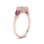 Load image into Gallery viewer, rollover-halo-semi-mount-nature-inspired-pink-sapphire-engagement-ring-in-FD10044SMRGSADRPIANGLE3-NL-RG
