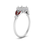 Load image into Gallery viewer, rollover-halo-semi-mount-nature-inspired-ruby-engagement-ring-in-FD10044SMRGRUDRANGLE3-NL-WG
