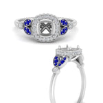 Load image into Gallery viewer, rollover-halo-semi-mount-nature-inspired-sapphire-engagement-ring-in-FD10044SMRGSABLANGLE3-NL-WG
