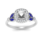 Load image into Gallery viewer, rollover-halo-semi-mount-nature-inspired-sapphire-engagement-ring-in-FD10044SMRGSABLANGLE3-NL-WG
