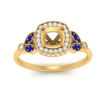 Load image into Gallery viewer, rollover-halo-semi-mount-nature-inspired-sapphire-engagement-ring-in-FD10044SMRGSABLANGLE3-NL-YG
