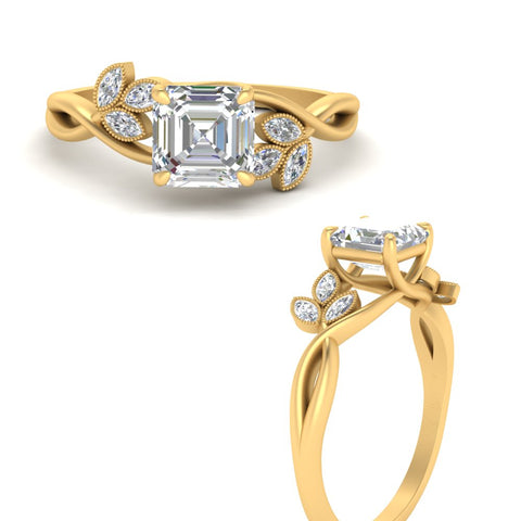 romantic-floral-leaf-asscher-diamond-ring-in-yellow-gold-FD10962ASRANGLE3-NL-YG