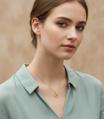 Load image into Gallery viewer, romantic-infinity-heart-diamond-necklace-valentines-day-gift-fdpd11553-model